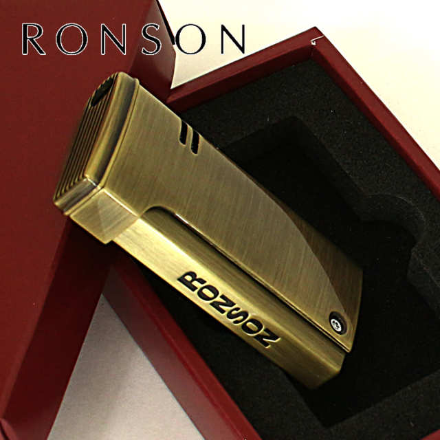 フラミナーレ／ロンソン ライター RONSON ターボライター ガス ロンジェット ブラスサテン
