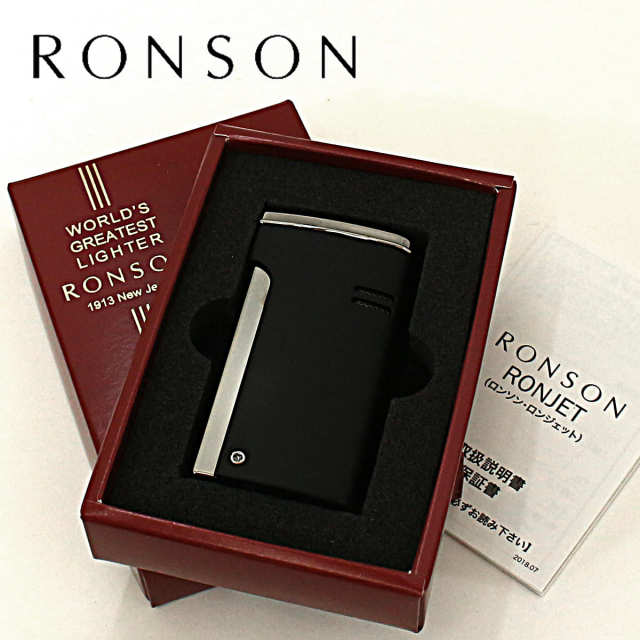 フラミナーレ／ロンソン ライター RONSON ロンソン ロンジェット 黒マット ターボライター R29