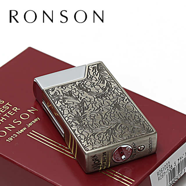 RONSON ロンソン ワーク26 ニッケルアラベスク フリントオイルライター