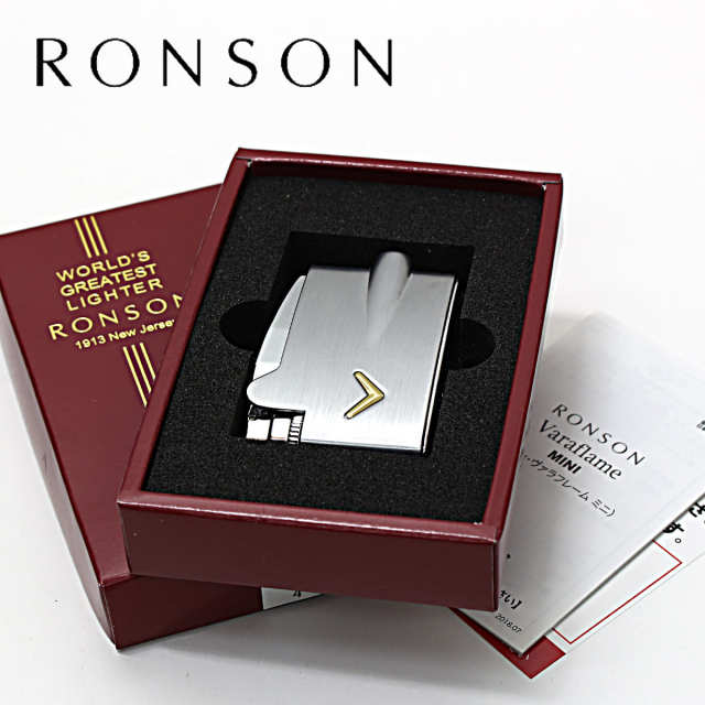RONSON ロンソン ヴァラフレーム ミニ クロームサテン フリント