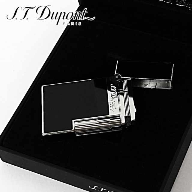 ST.Dupontデュポンガスライター　モンパルナス　シルバーブラック　ライン２ 楽天市場】S.T.Dupont エステーデュポン ガスライター ライター ライン