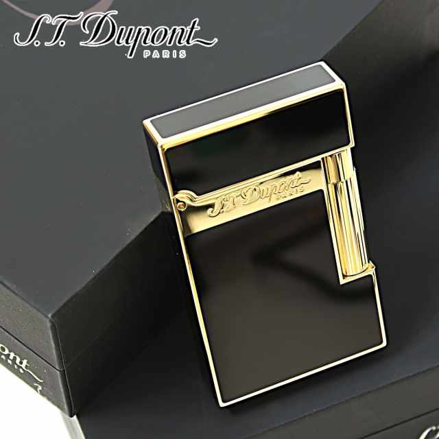 st Dupont デュポン ライン2? ブラックラッカー 刻印有り DuPont デュポン ライン2 ライター LIGNE2 S.T.DUPONT ガス