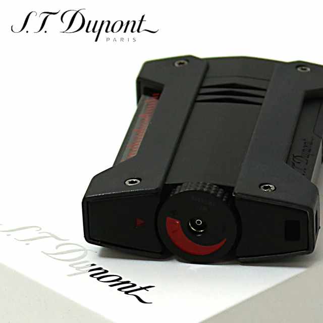 Dupont ライター 黒と赤 Maxijet matt black and red lighter - Luxury Lighter | S.T.