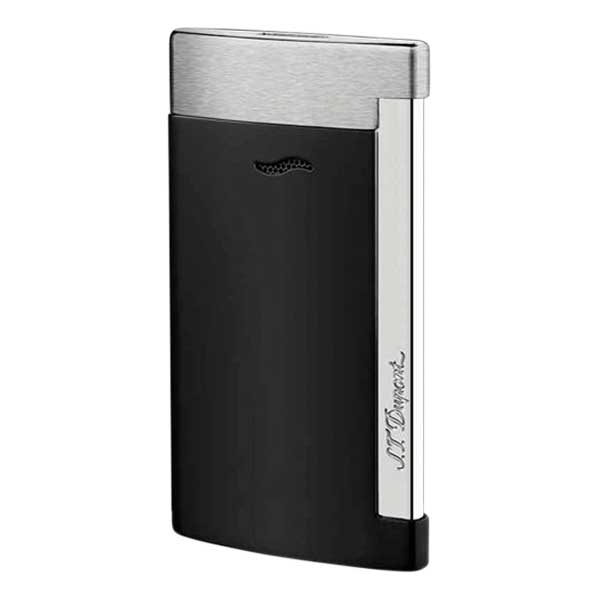 S.T Dupont エス・テー・デュポン スリム7 マットブラック ブラッシュドクローム ターボガスライター 27710 SGEX