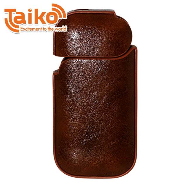 アイコス対応 加熱式 タバコケース アンティークレザー柄 ブラウン 136