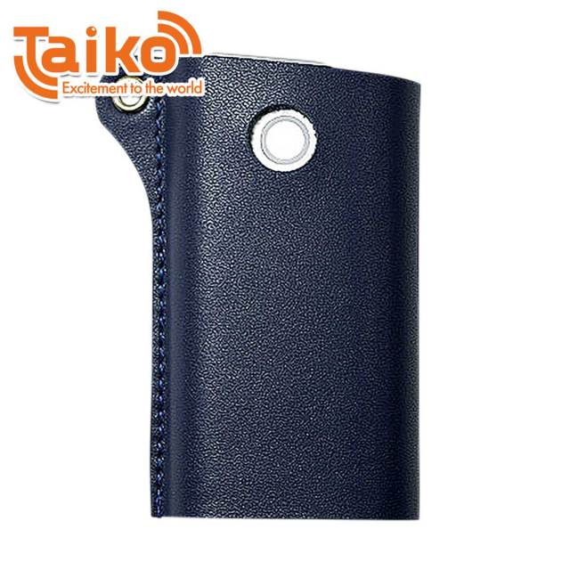 ITO WATOKAネイビーレザー ケース グロー対応 加熱式 タバコケース 本革レザースリーブ ネイビー