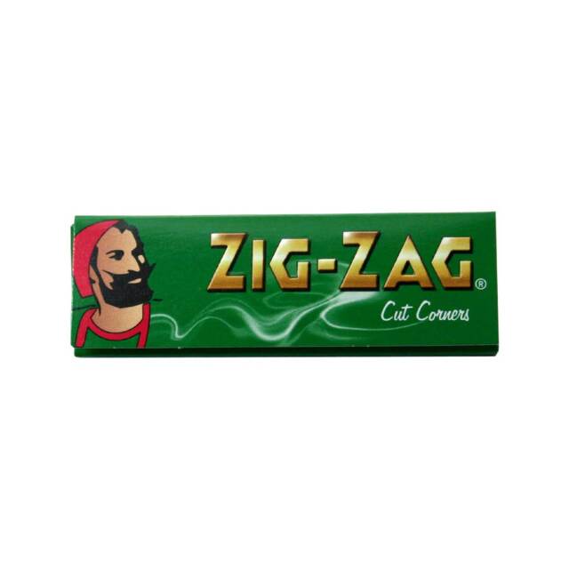 Zig-Zag ジグザグ ペーパー グリーンシングル 50枚 フリーバーニング