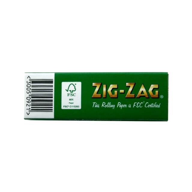 Zig-Zag ジグザグ ペーパー グリーンシングル 50枚 フリーバーニング