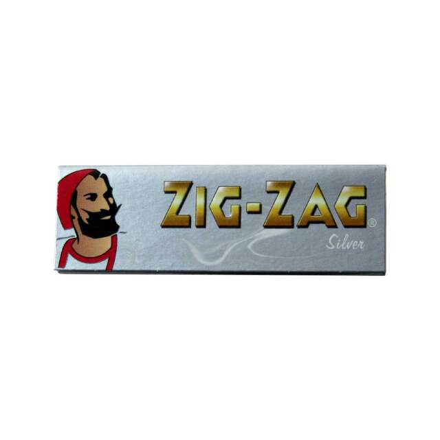 Zig-Zag ジグザグ ペーパー シルバーシングル 50枚 スローバーニング 69×36mm #78837 メール便可