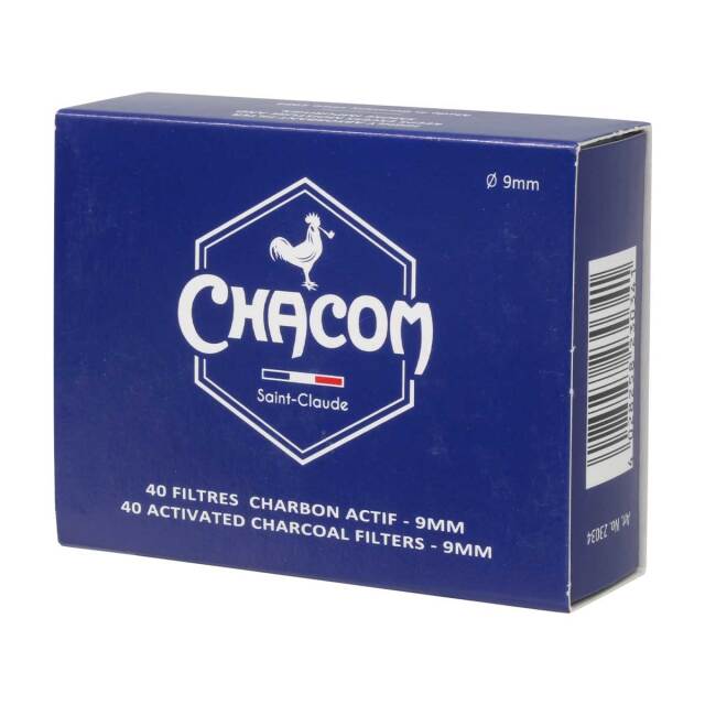 CHACOM シャコム シャコム 9mm フィルター カーボン 40本 #77737 メール便可