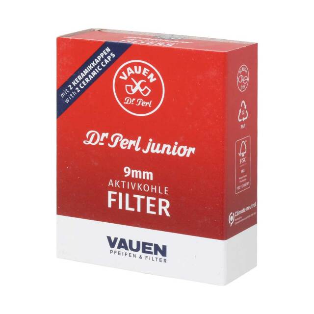 Drパール カーボン 9mmフィルター 40本 #77744 メール便可