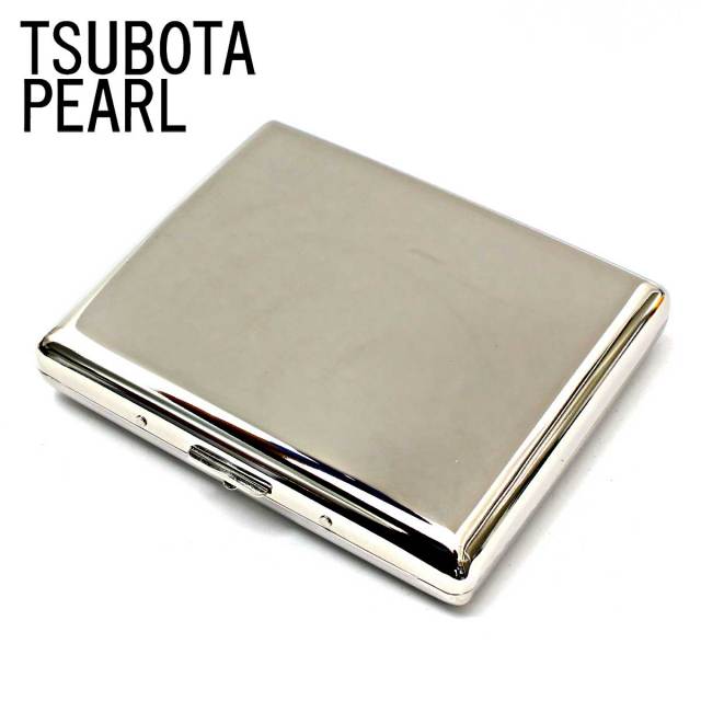 坪田パール シガレットケース カジュアルメタル プレーン 20本 100mm 1