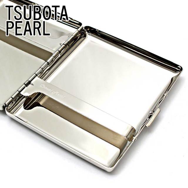 坪田パール シガレットケース カジュアルメタル プレーン 20本 100mm 1