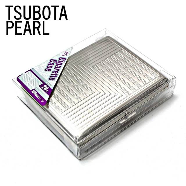 坪田パール シガレットケース カジュアルメタル パターン 20本