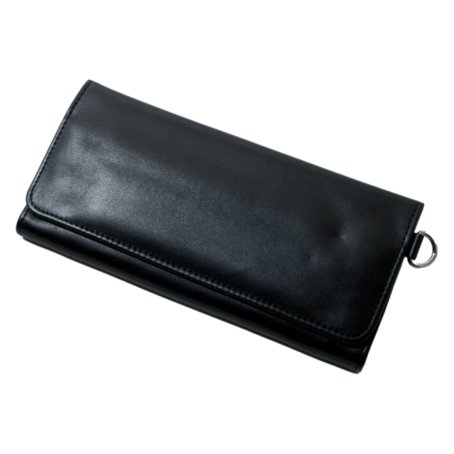 坪田パール 手巻きタバコポーチ スムースブラック 3-09651-10 メール便可