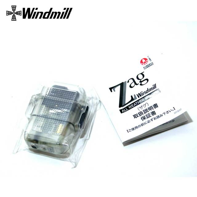 WINDMILL ウインドミル ZAG ザグ シースルー黒 ターボガスライター 362