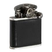 Colibri コリブリ ニッケルバレル 革巻き黒 フリントオイルライター 308-0064 メール便可