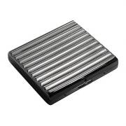 坪田パール シガレットケース カジュアルメタル ウェーブ 20本 85mm 1-51407-81 メール便可