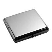 坪田パール シガレットケース カジュアルメタル プレーン 20本 85mm 1-95407-81 メール便可