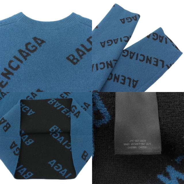 BALENCIAGA(バレンシアガ) ロゴ オーバーサイズ ニット セーター