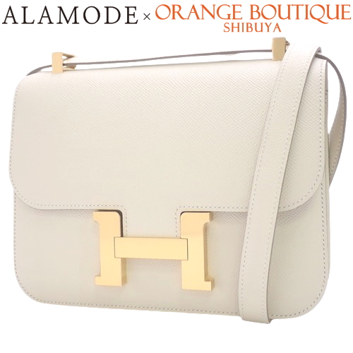 HERMES - HERMES エルメス ウェイ フォンショルダー ナタ U刻印 ゴールド金具 フォンケース アイボリー レザー HERMES - HERMES エルメス ウェイ フォンショルダー ナタ U刻印
