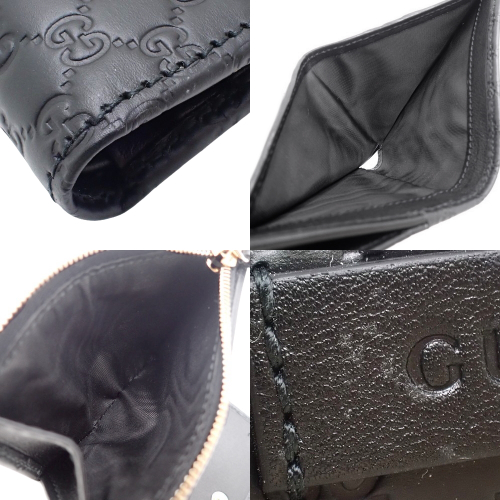 eclat　極美品　GUCCI コンパクト財布 小銭入れ マイクログッチ GUCCI グッチ 財布 レディース 2つ折り 折財布 コンパクト