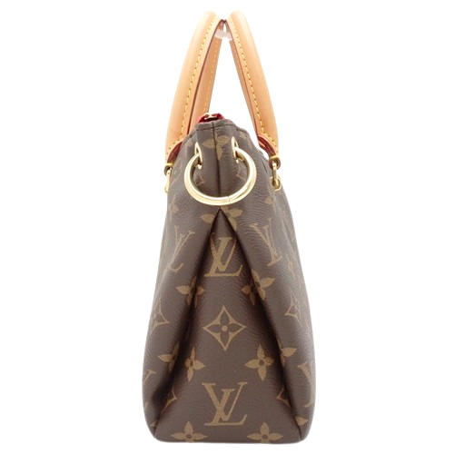 LOUIS VUITTON(ルイ・ヴィトン) モノグラム パラス BB ハンドバッグ ショルダー 2WAY 肩掛け 斜め掛け モノグラムキャンバス  ブラウン茶 レッド赤 ゴールド金具 M41241 レディース 40802075010【中古】【アラモード】