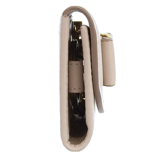 サルヴァトーレフェラガモ キーケース レザー　ベージュ Salvatore Ferragamo ベージュ レザーキーケース