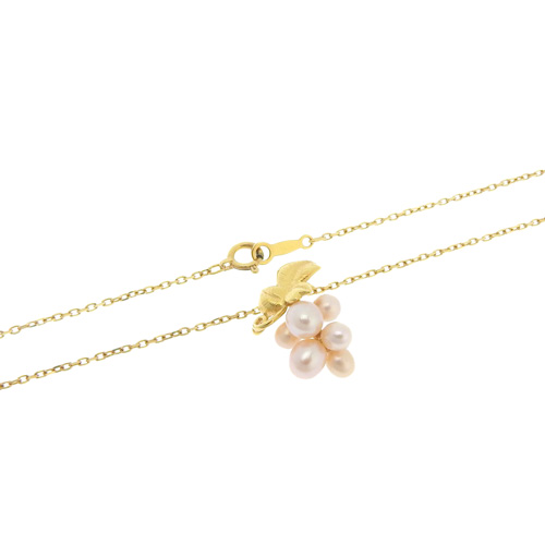 MIKIMOTO(ミキモト) パール ネックレス K18 イエローゴールド YG