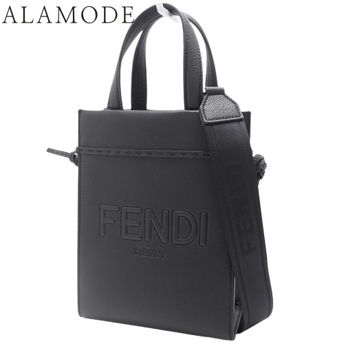 フェンディ　ローマ　ビッグロゴ　ショルダーバッグ　ショッパー　2way　黒 Fendi Roma Go To ショッパー スモール レザー ブラック | Fendi