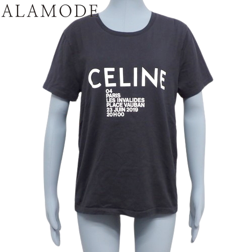 CELINE セリーヌ ロゴTシャツ黒文字ロゴ