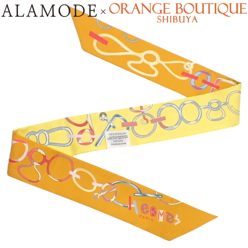 【美品】HERMESエルメス Do Re Boucles シルク スカーフ HERMES(エルメス) DO RE BOUCLES ド・レ・ブックル ツイリー