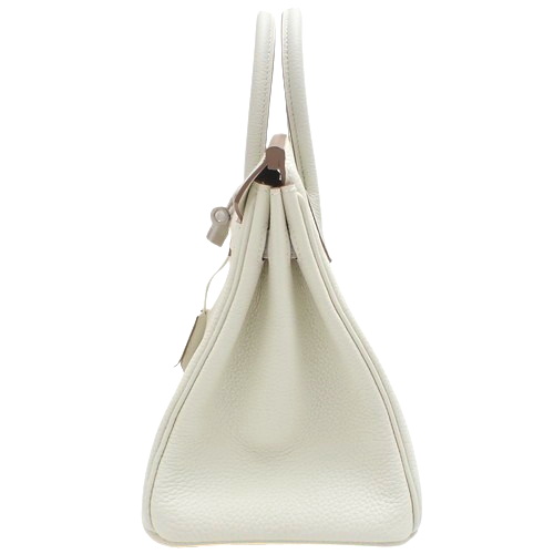 新品】HERMES(エルメス) バーキン25 マッシュルーム ホワイト白