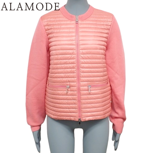 MONCLER - MONCLER(モンクレール) CARDIGAN TRICOT ガーディガン アウター アパレル ファッション ダウンカーディガン S ナイロン ウール ピンク I10939B00006 レディース 40802105863【中古】【アラモード】 MONCLER(モンクレール) CARDIGAN TRICOT ガーディガン アウター