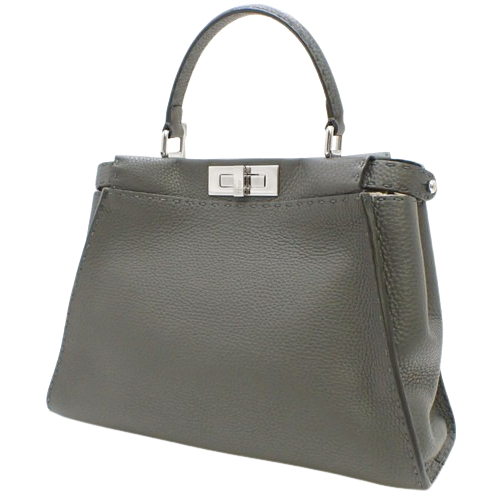 限定色✨FENDI セレリア ピーカブー ミディアム アスファルトグレー FENDI ピーカブー セレリア アスファルト