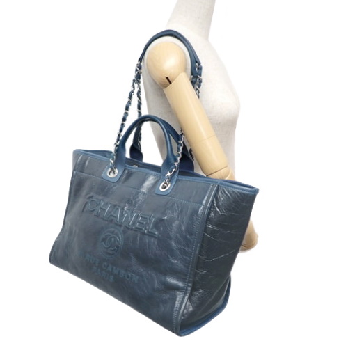 ⭐︎とも⭐︎CHANEL シャネル ドーヴィル チェーントートバッグ CHANEL - シャネル ドーヴィル トートバッグ チェーンショルダー