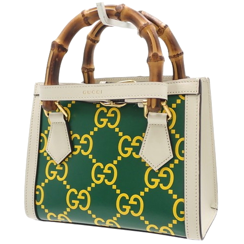 GUCCI(グッチ) バンブー ダイアナ ミニトート ハンドバッグ 2WAY