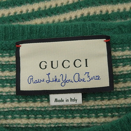 GUCCI(グッチ) ダメージデザイン ボーダーニット トップス