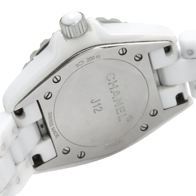 シャネル 時計 H2122 Chanel Ceramic Black Pave Diamond Dial Women's Watch