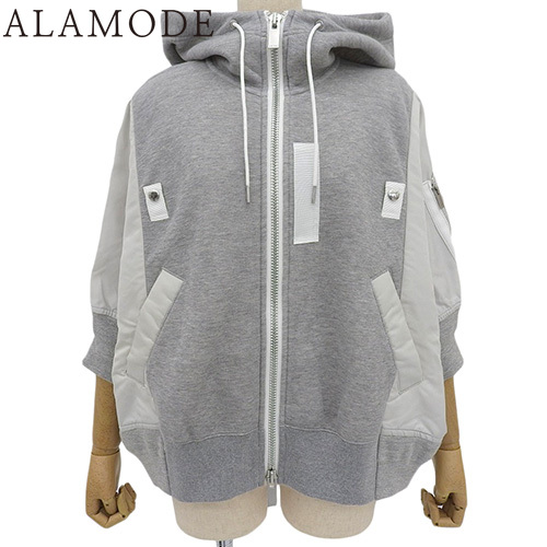Sacai(サカイ) フーディパーカー アウター ダブル ジップアップ