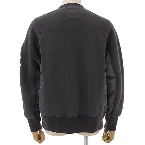 Sacaiサカイフリル付きグレーのスウェットトップス Sacai(サカイ) スウェット トップス 24年 トレーナー アパレル