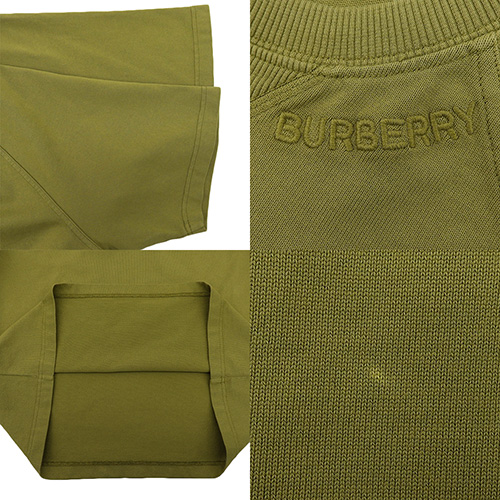 BURBERRY(バーバリー) ロゴ刺繍 クルーネック Tシャツ トップス