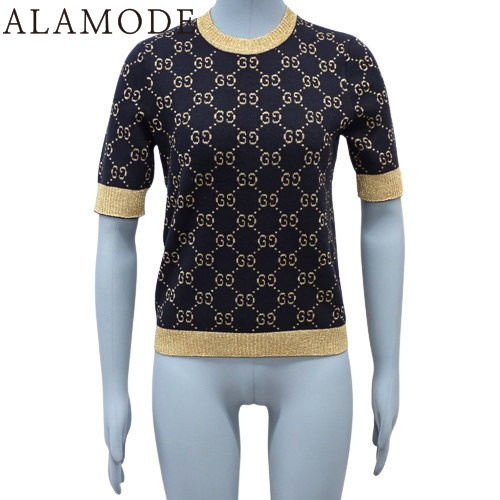 【限定価格】GUCCI ニット ggコットンラメファブリックニットトップス GUCCI(グッチ) GGコットンラメ ファブリック トップス アパレル