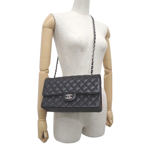≪25ココビーチ★≫CHANEL ショルダーバック CHANEL(シャネル) マトラッセ ココマーク Wフラップ25 チェーン