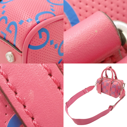 GUCCI(グッチ) GGエンボス ミニダッフルバッグ ハンドバッグ