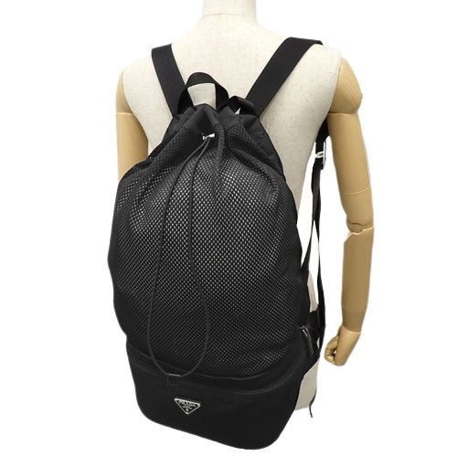 ✨美品✨ PRADA プラダ バッグ リュック ナイロン ブラック イタリア製 PRADA プラダ リュックサック スモール バックパック ナイロン