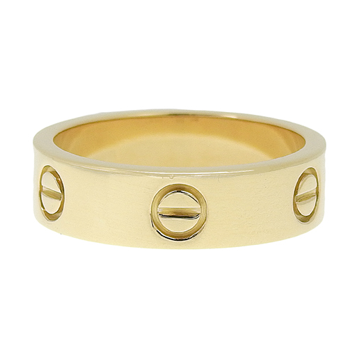 ⭐ 極美品 ✨Cartier K18ゴールド ラブリング 54 CARTIER カルティエ ラブリング ハーフダイヤモンド #54 リング