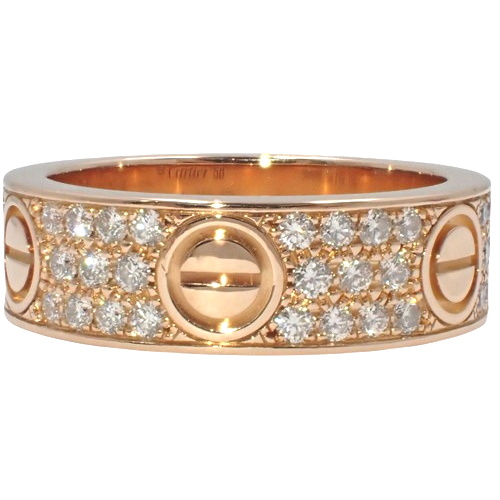 洗練ジュエリー【Cartier】LOVE リング クラシックモデル PG 洗練ジュエリー【Cartier】LOVE リング、クラシックモデル PG