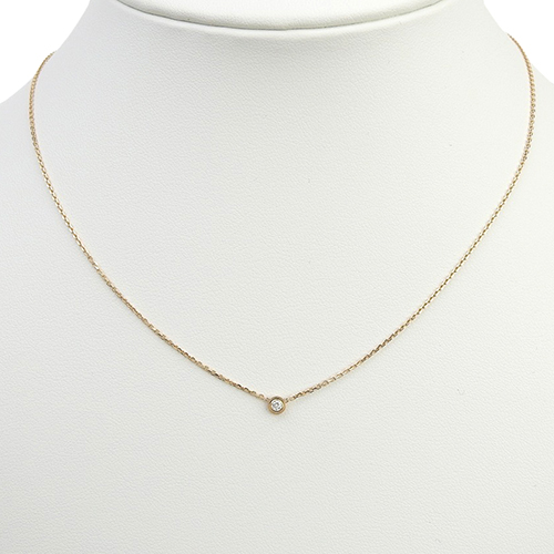 カルティエ　ダムール　PG XS CARTIER(カルティエ) ダムール ネックレス XS ダイヤモンド K18
