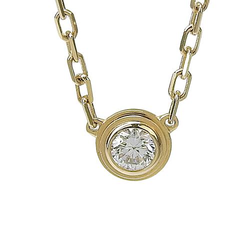 CARTIER(カルティエ) ダムール ネックレス SM ダイヤモンド K18